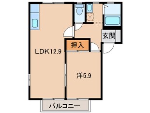 二里ケ浜駅 徒歩4分 2階の物件間取画像